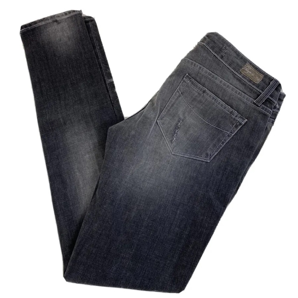 Paige Jeans Size 28 Gray Distressed Skinny Jeans 31x31 - Picture 3 of 7